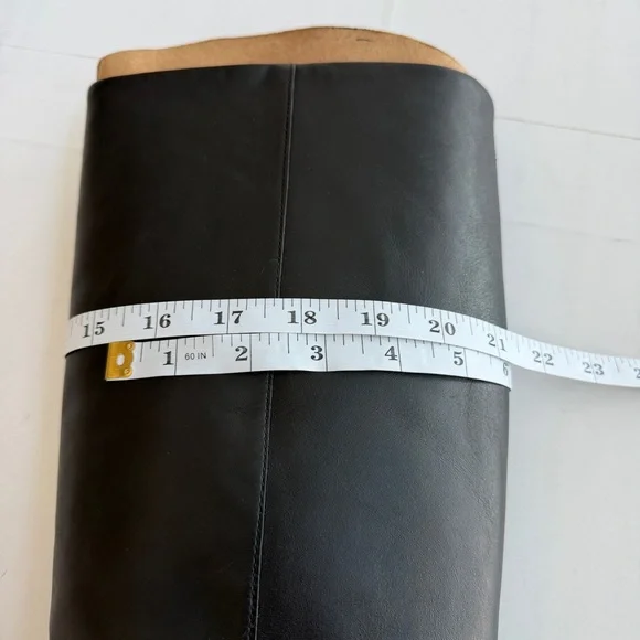 New REFORMATION Remy Knee Boot Black Leather Knee-High Women's SIZE 9 - Picture 9 of 12